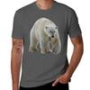 Polar Bear TShirt Daily Work Short Sleeve Top