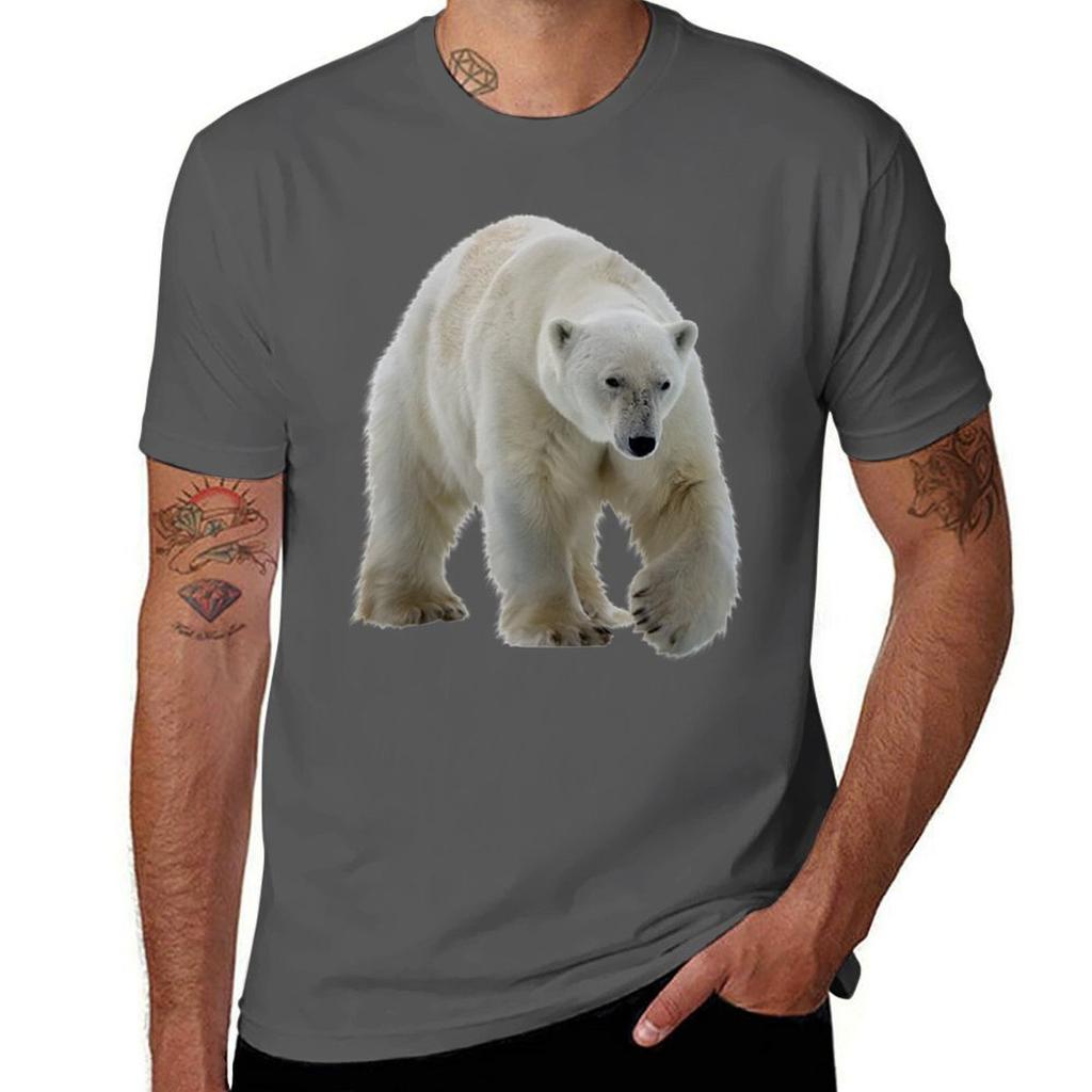 Polar Bear TShirt Daily Work Short Sleeve Top