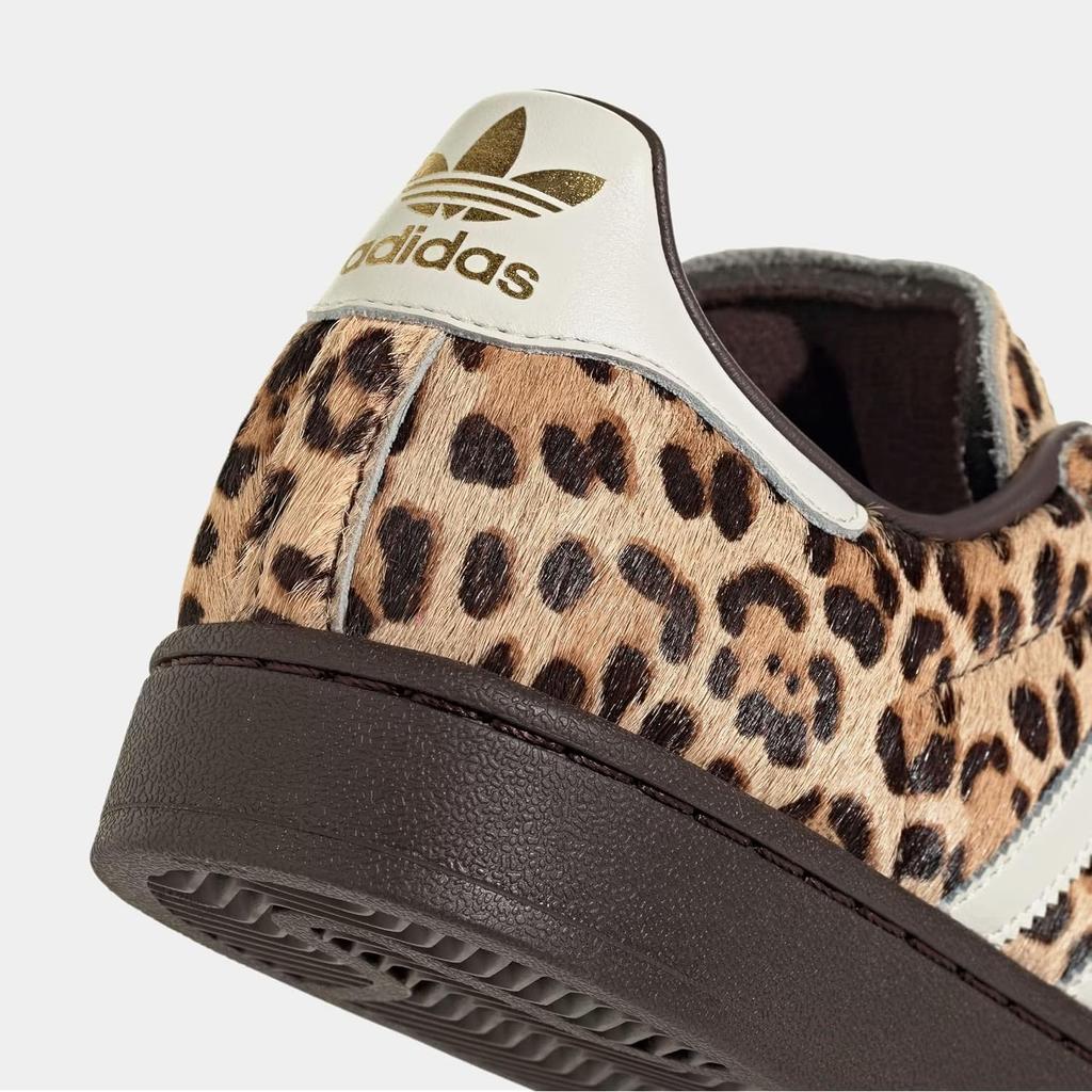 Lifestyle Shoes adidas Superstar II Leopard Women's Leather Upper Suede Rubber Outsole Shell Toe KI4203