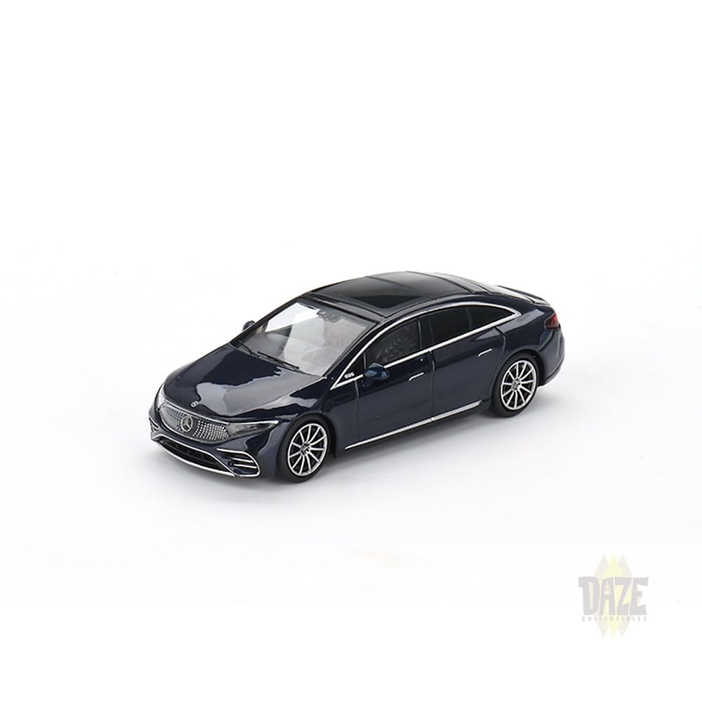MINI GT Масштаб MiJo Toys Эксклюзив для США EQS 580 4MATIC 164 Mercedes-Benz (Синий металлик)