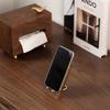 Vintage Lazy Phone Stand Wooden Small Tablet Holder Creative Desktop Phone Holder  Office