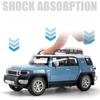 1:24 FJ Cruiser Prado LC250 Car Model Toy Metal Diecast Sound Light Shock Absorption Off-road Vehicle Simulation Boys Gifts