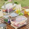 1pc Vegetable Fruit Crisper Sealed Box Refrigerator Large Capacity Drain Basket Fridge Food Preservation Box Portable Picnic Box