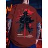 Мужская и женская летняя мода 3D-печать Японское аниме Печать Футболка Повседневная Полиэстер Круглый вырез Повседневная Короткий рукав Футболки