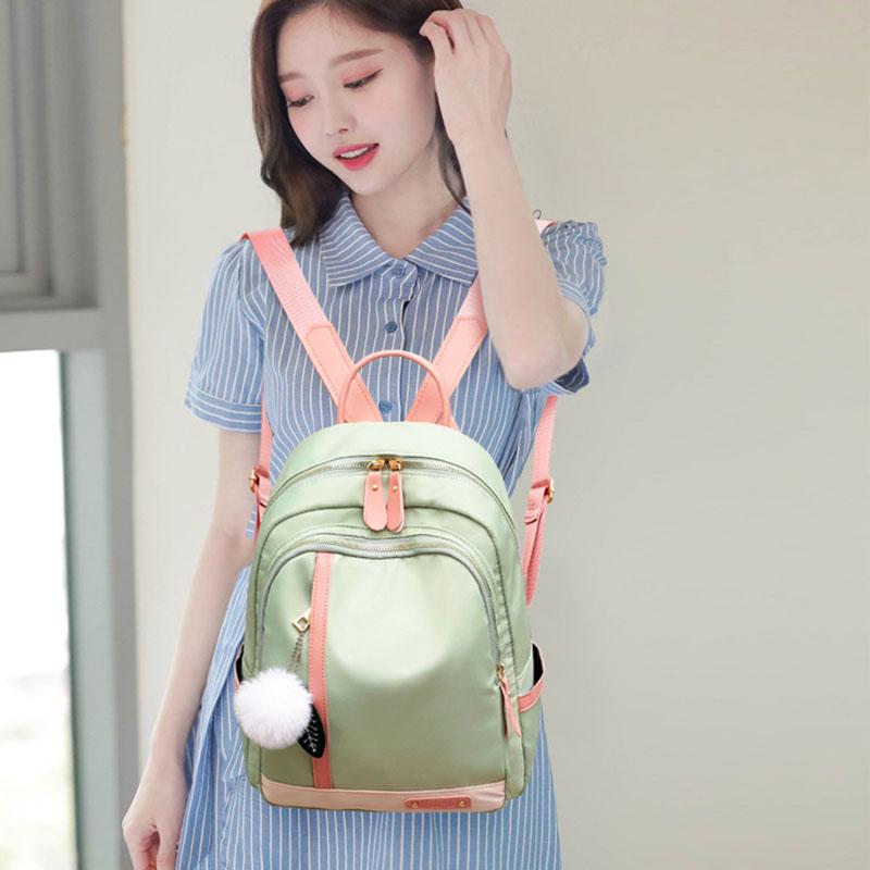 2020 новый рюкзак из ткани Оксфорд, женский модный повседневный водонепроницаемый дорожный рюкзак контрастного цвета, школьная сумка для студентов