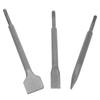 3pcs Flat Chisel Hammer Chisel Bit Set Scaling Chisel Concrete Breaker  Demolition Work