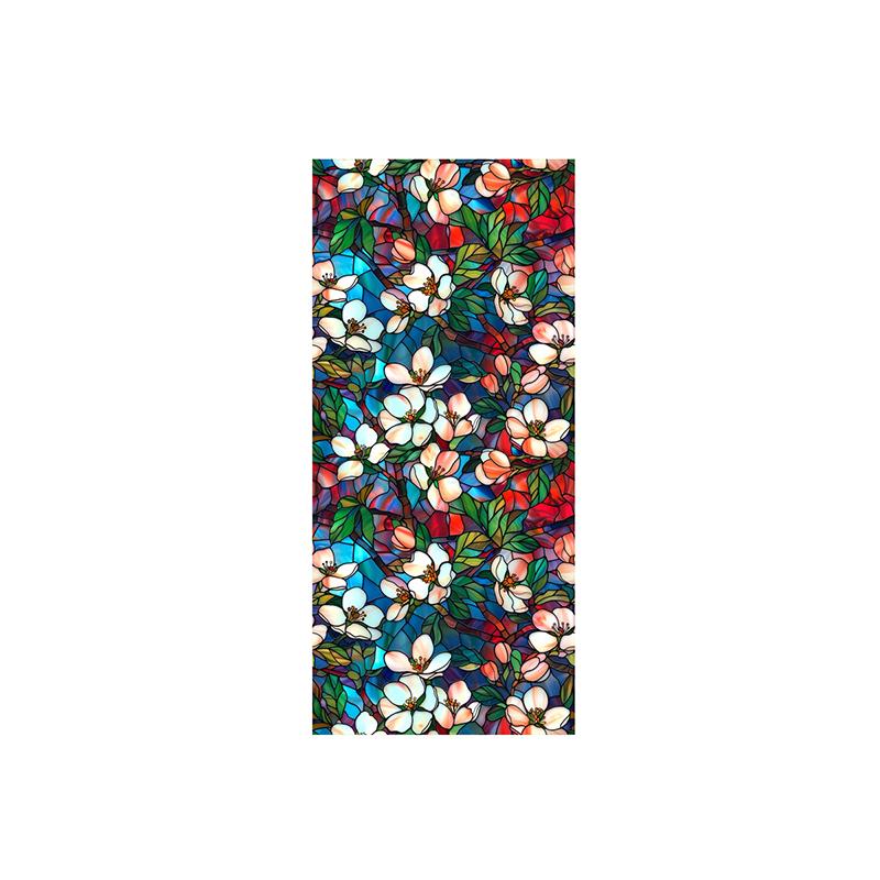 1PC Window Privacy Film Floral Window Film Stickers Non Adhesive Static Cling Glass Stickers