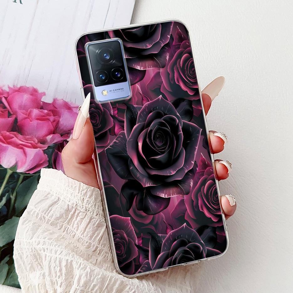Чехол для Vivo V21e V2061 Милый Кот Лев Расписной Чехол Мягкий Силиконовый Чехол для Телефона Для Vivo V21 V2066 V2108 V 21 VivoV21 E 4G Fundas