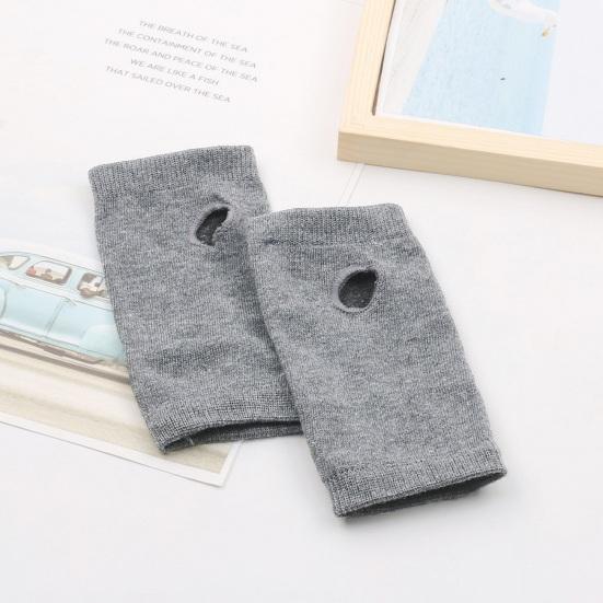 1 пара осенне-зимних перчаток без пальцев, трикотажные, высокоэластичные, нескользящие, с запястьем