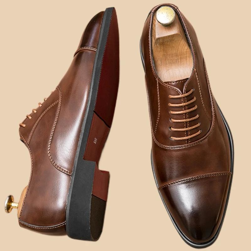 Оксфорды мужские туфли с красной подошвой модные деловые повседневные вечерние банкетные повседневные ретро резные туфли-броги на шнуровке