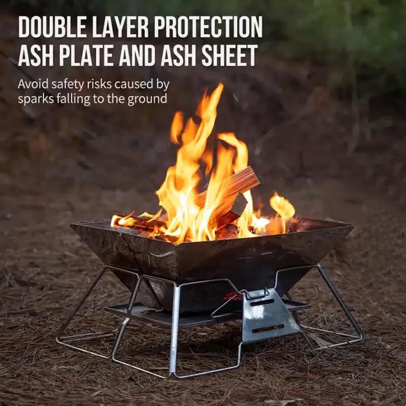Portable Folding Stainless Steel Camping Grill