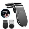 Compact Phone Mount for Car Magnetic Air Vent Clip Phone Holder L-Shape Metal Smartphone Support Universal Navigation Holder
