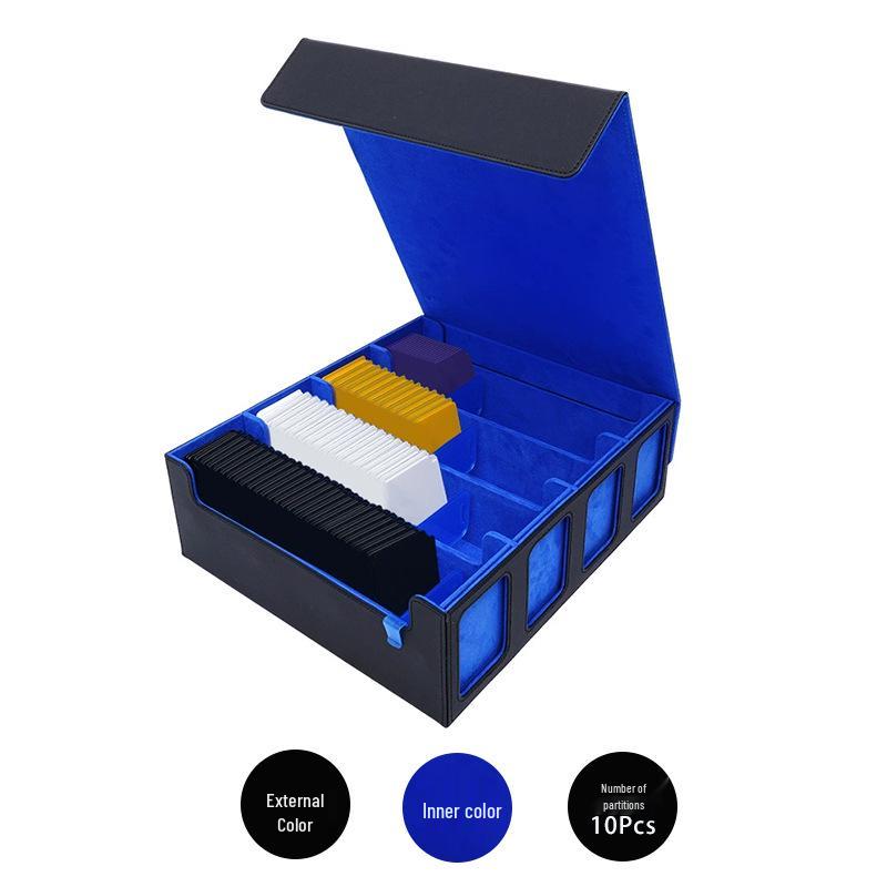 Четырехрядная коробка для хранения карт из ПУ кожи: Большая вместимость для 3000+ карт Yu-Gi-Oh