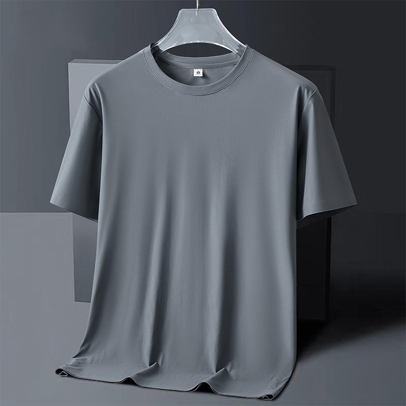 Дышащая спортивная футболка с коротким рукавом Ice Breathable Мужская Быстросохнущая одежда Мужская Свободный топ из ледяного шелка Футболка Мужская для фитнеса и тренировок Футболка с коротким рукавом
