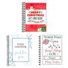 Christmas Gift Card Book DIY Spiral-Bound Merry Christmas College Survival Kit Greeting Card Holder Book for Students Family Friends