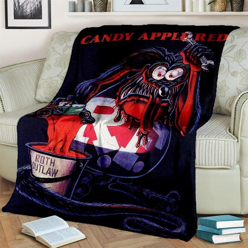 Забавное одеяло с изображением крысы Финка, мягкое одеяло для дома, спальни, кровати, дивана, пикника, путешествия, офиса, покрывало для отдыха, детское одеяло