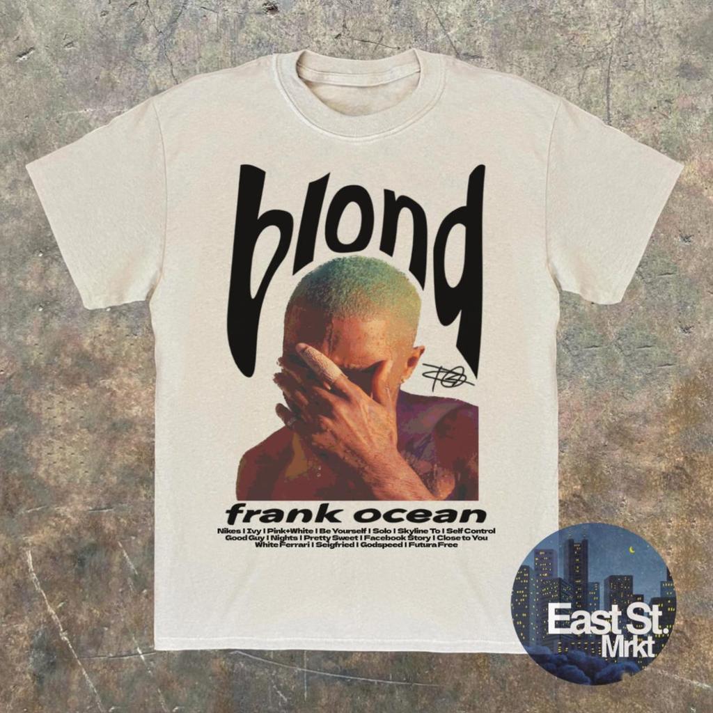 Графическая футболка Frank Ocean Blond: Винтажная футболка с музыкой