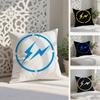Lightning F-Fragment D-Design Pillow Case Anti-dustmite Pillowcase Invisible Zipper Silky Short Plush Sofa Cushion Cover