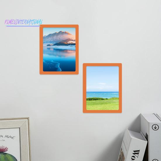 2 шт. Магнитная фоторамка-сильная гибкость, гибкая гладкая поверхность, магнитный держатель для фотографий, декор для холодильника, товары для дома