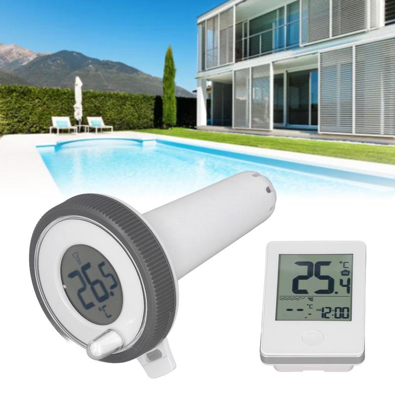 Thermometer Wireless Pool Thermometer LCD Display 0.1℃ Accuracy Waterproof Digital Floating Thermometer Temperature Meter
