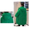 Women's Autumn And Winter Down Jacket Medium Length Hooded Coat Solid Color Loose Cotton-padded Clothes