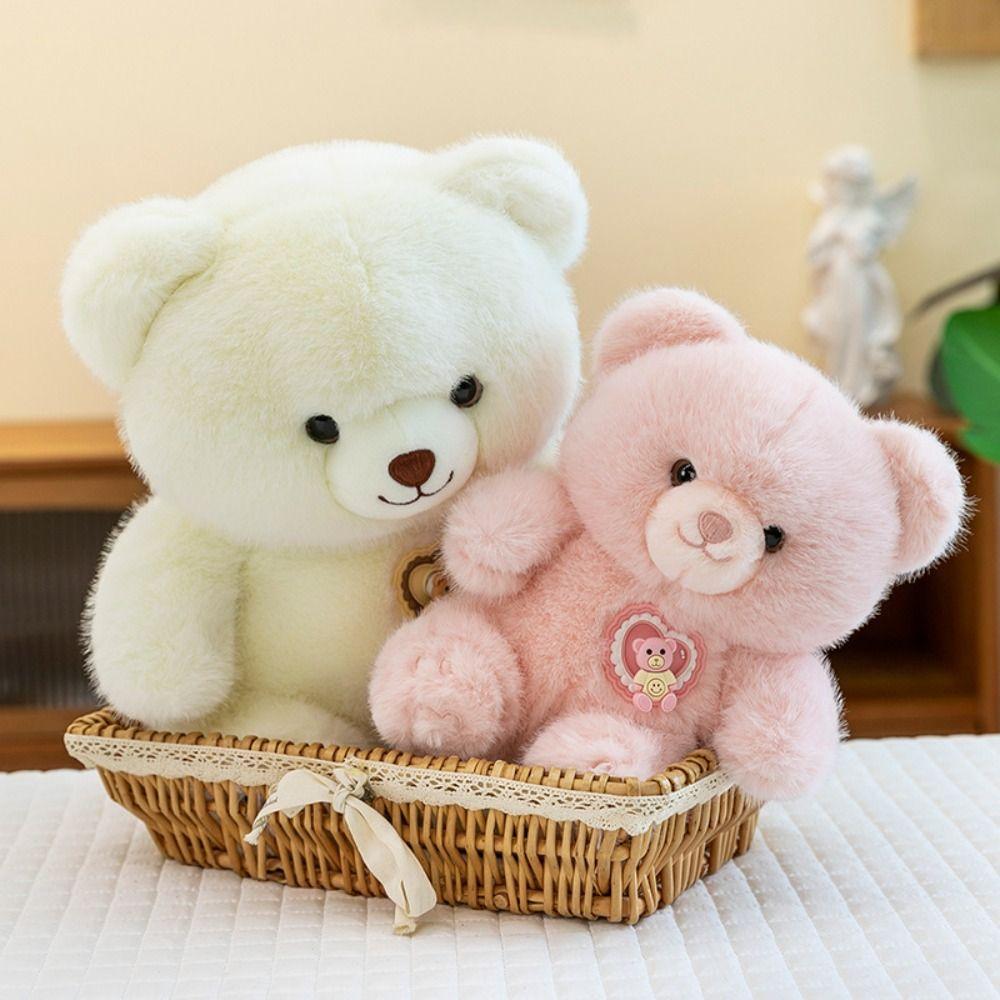Simulation Bear Plush Toy Soft Stuffed Bear Plushie Doll Bear Stuffed Animal Toy Kids Gifts