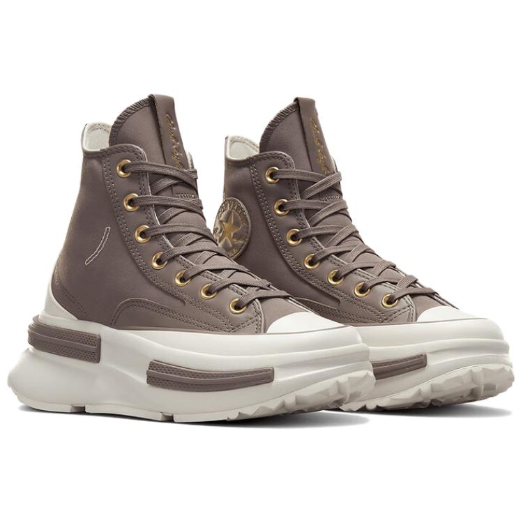 Converse CHUCK TAYLOR модные универсальные нескользящие прочные высокие кеды для скейтбординга унисекс коричневые