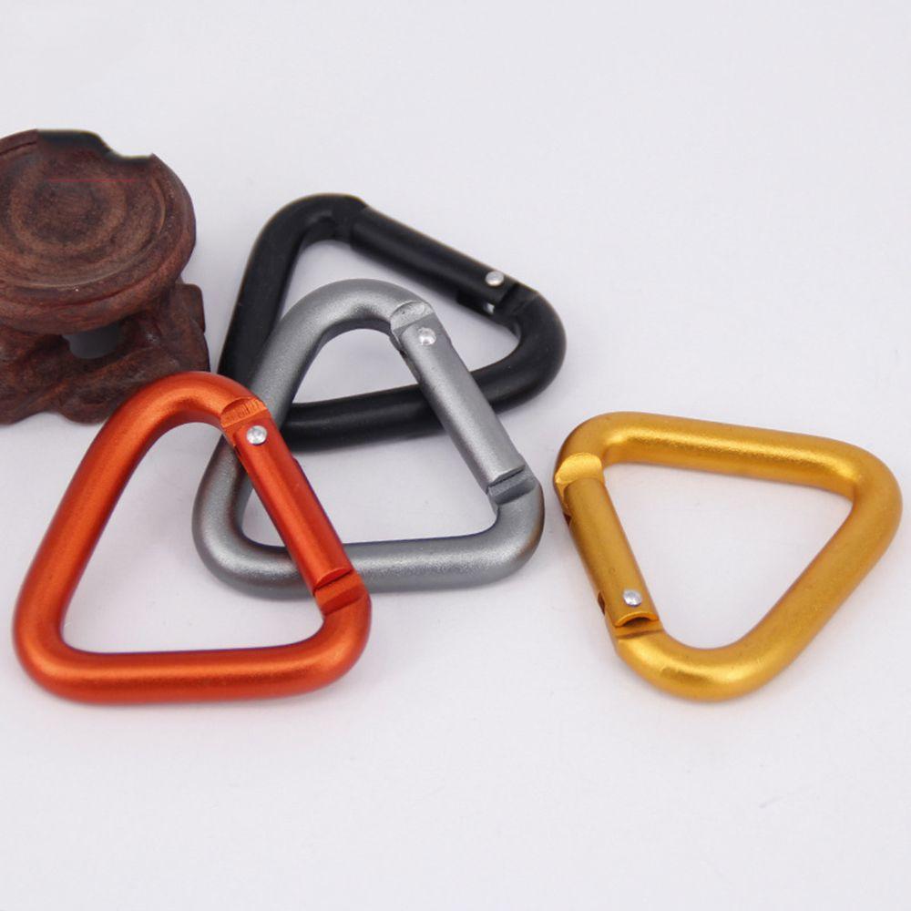 Hiking Kettle Clip Triangle Metal Accessories Aluminum Zinc Zinc Alloy Carabiner Keychain Hook Buckle