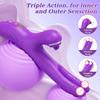 Female Realistic Dual Penis Masturbator Clitoral Stimulation Vibrator G-spot Tapping Massager Dildo Vibration Sex Toy for Adults