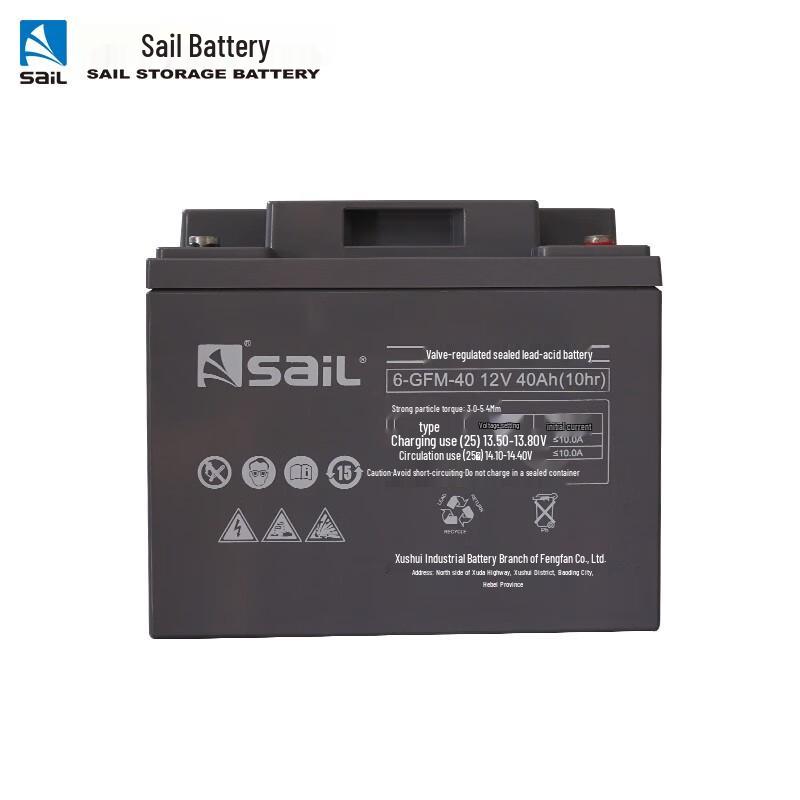Аккумуляторная батарея Sail 6-GFM-40 12В 40Ач для ИБП, свинцово-кислотная