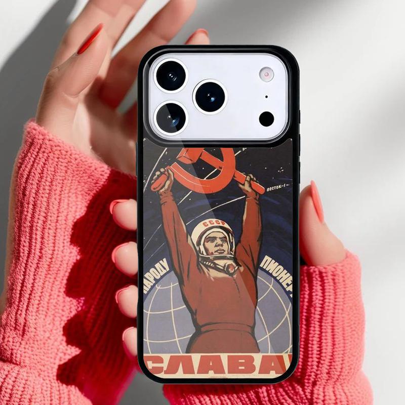 Vintage Stalin USSR CCCP Phone Case for iPhone 17 Air 16e 15 14 13 Pro Max Back Cover for 12 11 Pro Coque