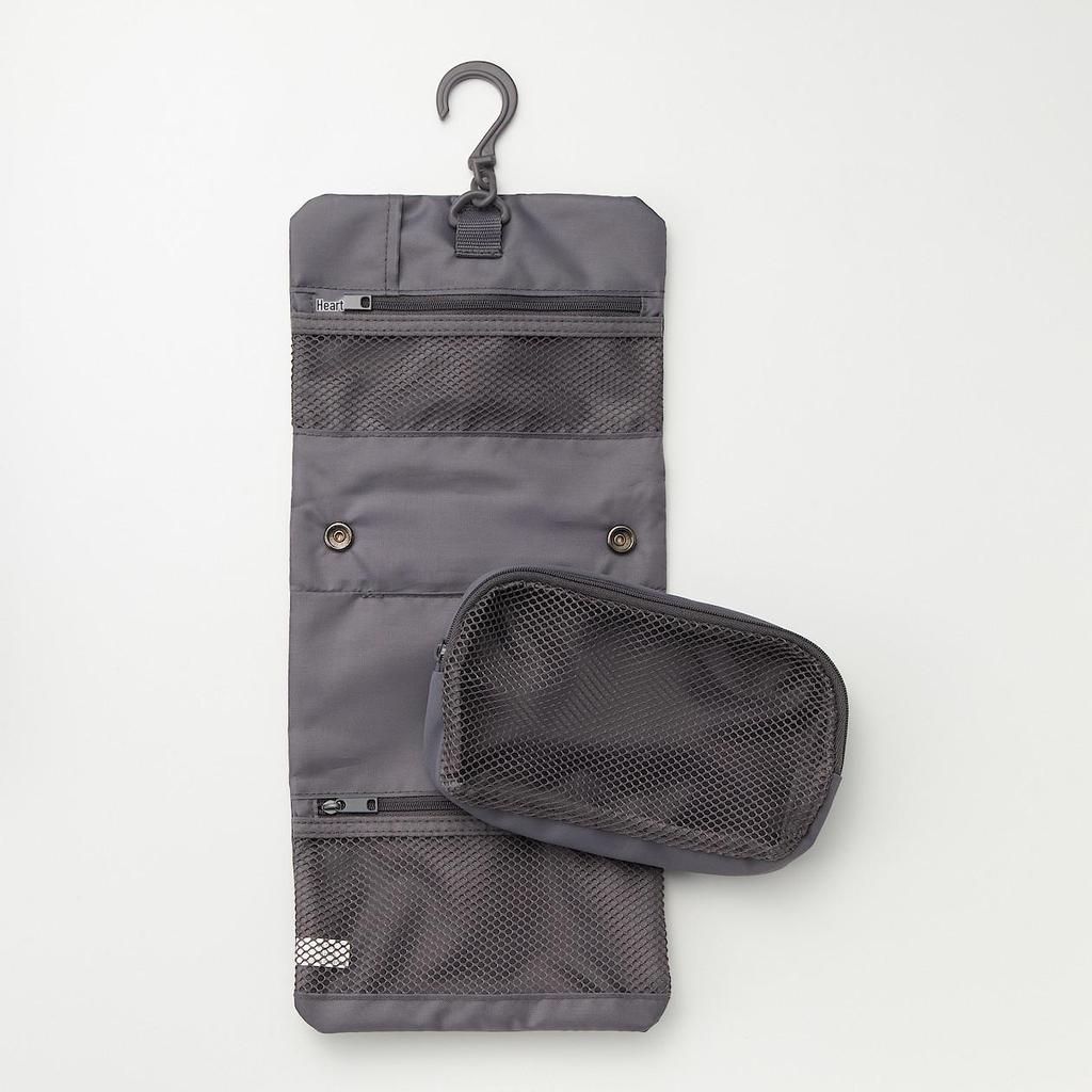 Прямоугольная косметичка в стиле MUJI - Качественный портативный клатч и кошелек для монет, Хранение туалетных принадлежностей с пряжкой