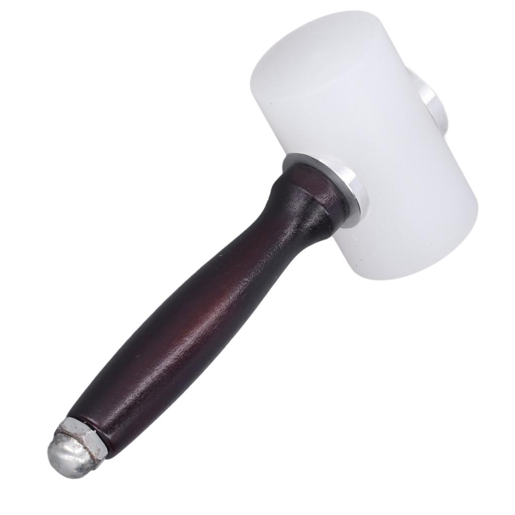 Нейлоновый молоток для резьбы по коже, деревянная ручка, молоток, аксессуары для рукоделия из кожи с принтом
