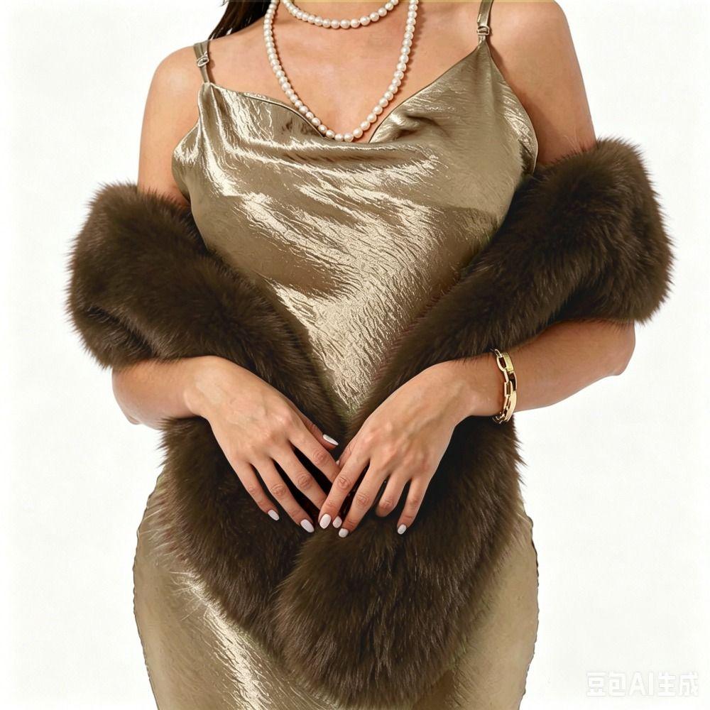 Thicken Plush Scarf Faux Rabbit Fur Women Winter Scarves Imitation Mink Fur Scarf Cold Proof