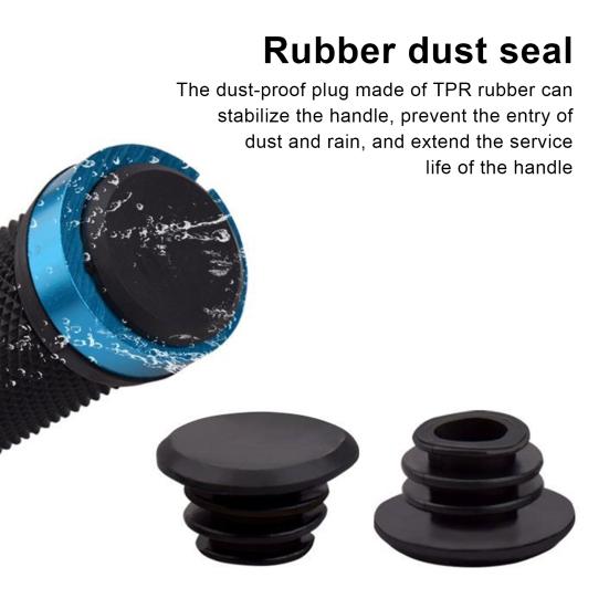 1 пара чехлов на ручки велосипеда с заглушками, инструмент-отвертка, нескользящая резина, алюминиевый сплав, для MTB, шоссейного, горного велосипеда