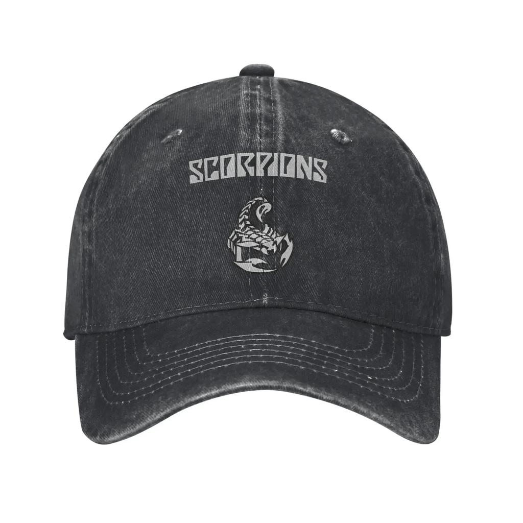 Кепка бейсболка Scorpions Rock Band Sun y2k Ретро Мужская Взрослая Стиранная Кепка Дропшиппинг Индивидуальный Логотип Теннисная Скейт Бейсболки Подарок
