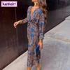 KANKEIRR Женская мода осень зима повседневные платья с длинным рукавом и v-образным вырезом
