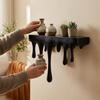 Plastic Drip Floating Shelf Stable Wall-Mounted Display Stand Melting Wall Shelf Home Decoration
