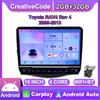 Android Car Radio For Toyota RAV4 Rav 4 2005 - 2013 With Button Knob 10 Inch Multimedia Player Navigation GPS Carplay 2+32GB