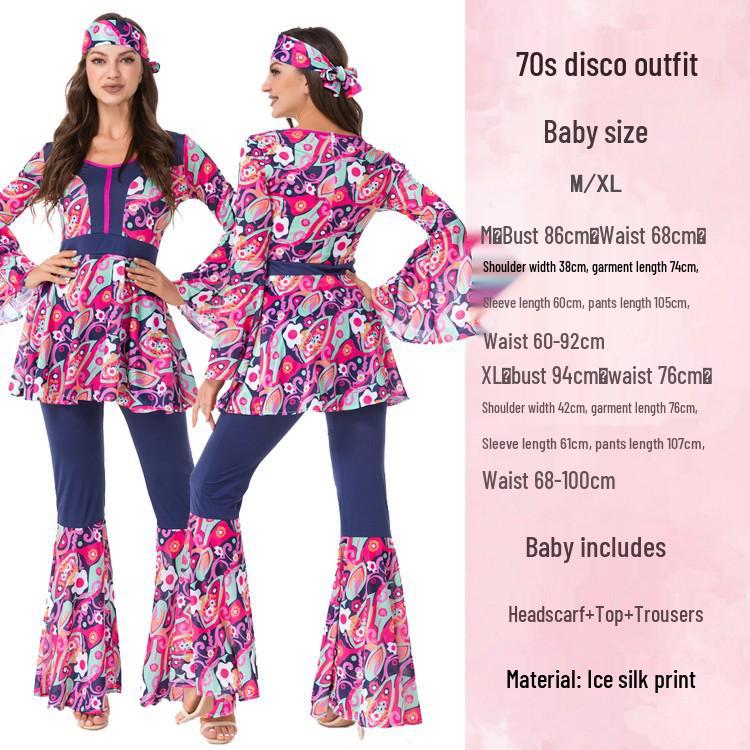 Хэллоуинский костюм диско-хиппи 70-х