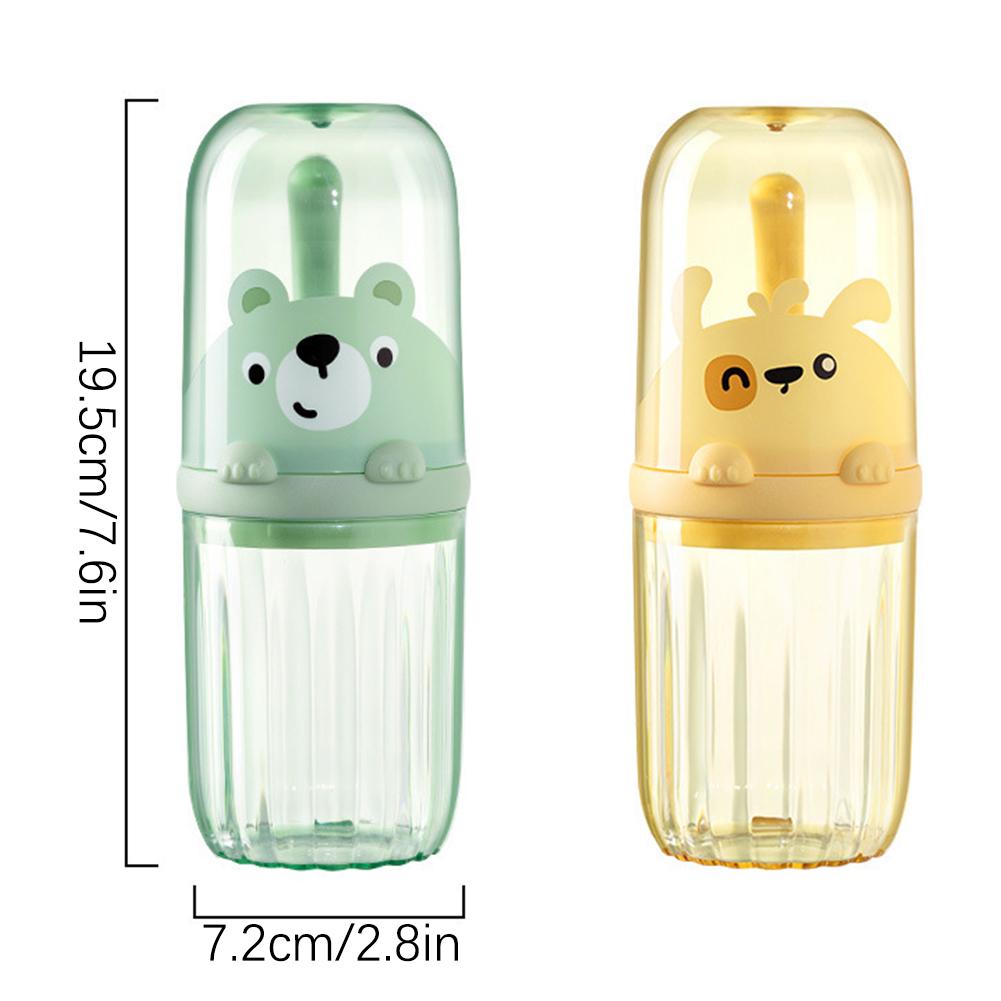 Портативный держатель для зубной щетки Пластиковый дорожный футляр для зубной щетки для детей со съемной ручкой Коробка для хранения зубных щеток и зубной пасты