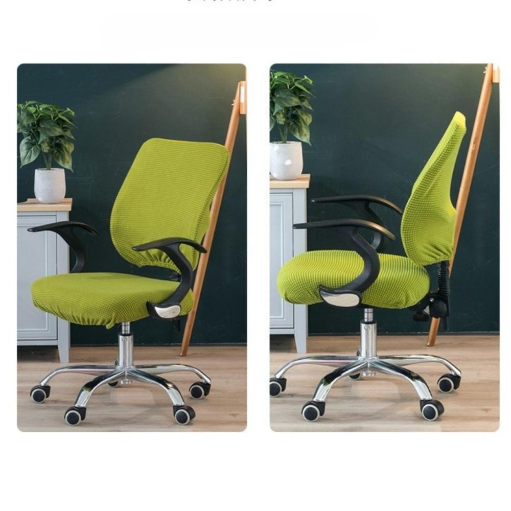 2Pcs/Set Thicken Office Chair Covers High Elastic Armchair Cover New Split Seat Cover