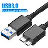 Кабель Type A Male на Micro B для быстрой синхронизации данных 100 Вт USB 3.0 Высокоскоростные кабели передачи данных для жесткого диска Samsung HDD SSD Кабель Sata