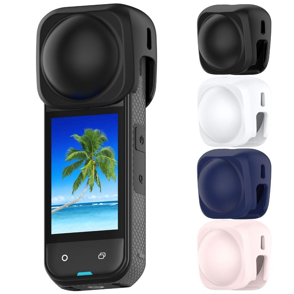 Silicone Lens Protector Lens Protective Cover for Insta360 X5/X4 Panoramic Camera Accessories