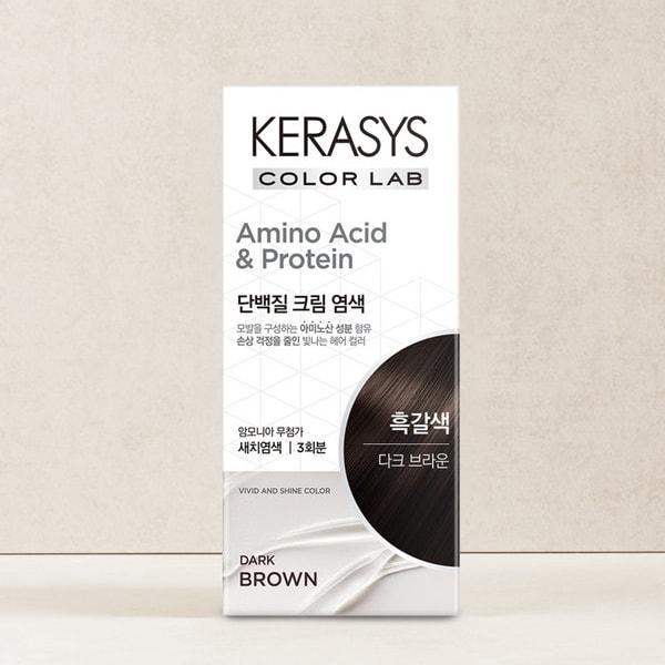 Окрашивание протеиновым кремом Kerasys (Темно коричневый)
