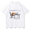 Why My Back Hurts Funny Shrimp Print TShirt Unisex Clothing Vintage Casual Cute Oversize Top Comfortable Breathable and Soft