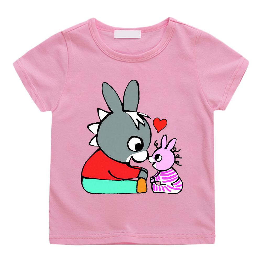 Lane Trotro 100% хлопок Мультяшные футболки Детские Мальчики девочки Короткий рукав Дышащие Каваи Дети Высокое качество Футболки с круглым вырезом Аниме футболки