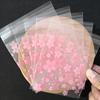 300pcs Frosted Thickened Double Layer Snowflake Shortcake Wrapping Bags, 3 Sizes Cookie Candy Wrapping Bags, Baking Self-Sealing Self-Adhesive Bags