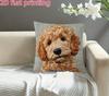 2D Flat A Single Decorative Pillowcase Featuring A Retro Dog Design It Is Made Ultra-Soft Short Has Cushion Cover Is Home Decor