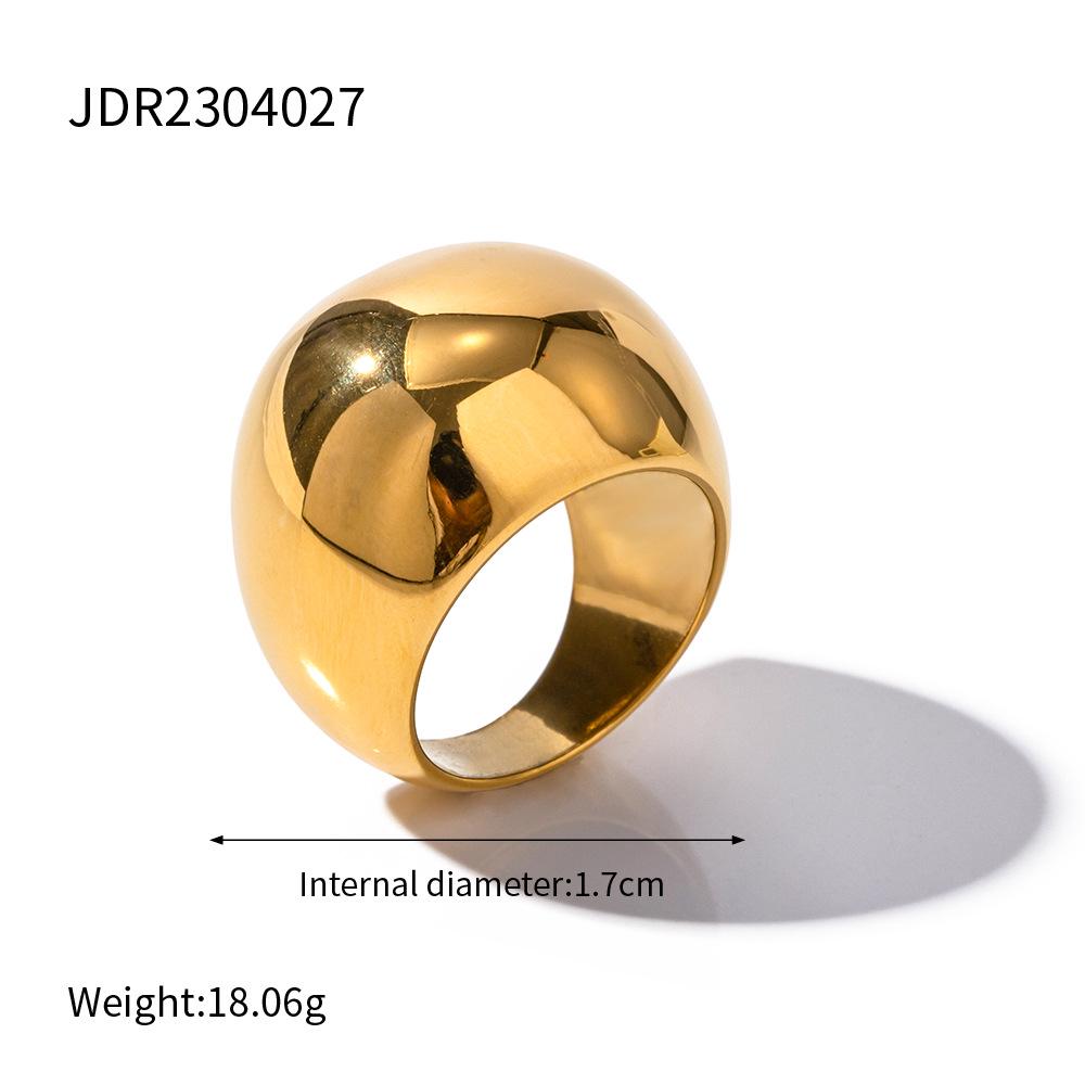 Jieding 18K Gold Stainless Steel Luxury Titanium Ring for Women
